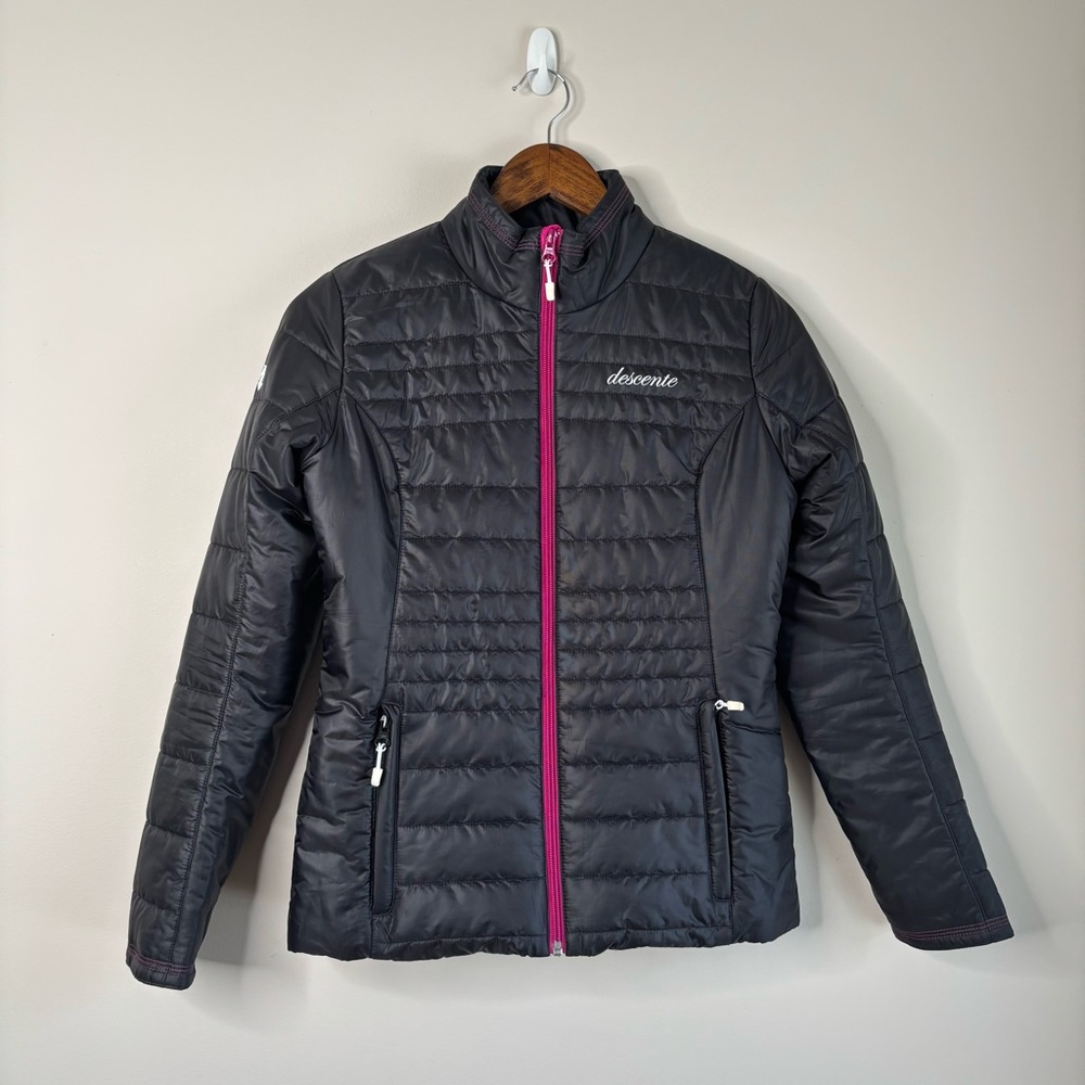 Descente Black Thinsulate Lightweight Puffer Jacket Small